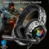 ONIKUMA K19 Gaming headset  Camouflage Color with Mic and LED light for computer , Mobile and PS4