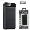 Wired Power Bank Remax RPP-141 Leader , 30000 mAh, 2 Ports - Black