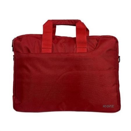 ICONZ Top Load Milano Laptop Bag, 15.6 Inch - Red