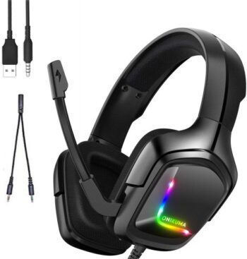 HP ENVY 15-es000ca HP ENVY 15-es000ca Headset Stereo RGB With LED Light Noise-Cancelling Mic For Mobile/PC/PS4/XBOX One /Ma