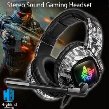 ONIKUMA K19 ONIKUMA K19 Gaming headset Camouflage Color with Mic and LED light for computer , Mobile and PS4