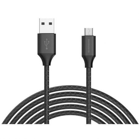 Riversong Superline Charging and Data Micro USB Cable, 1 Meter, Black - CM08