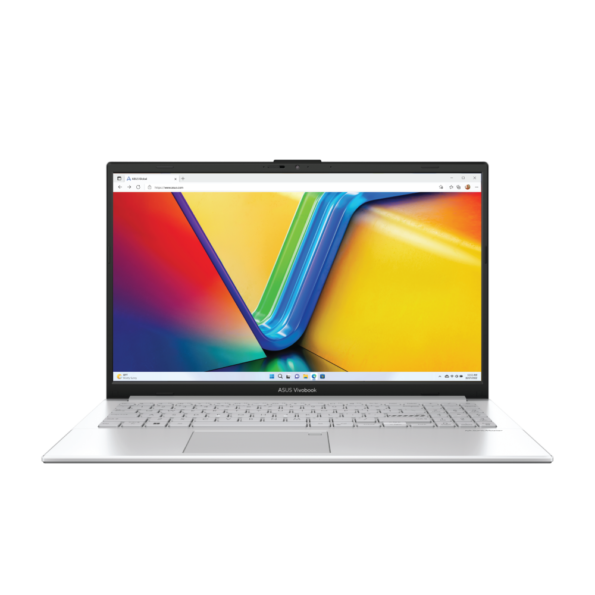 ASUS Vivobook Go 15 OLED E1504FA-NJ005W( AMD Ryzen5-7520U-8GB LPDDR5-5200Mhz-512GB M.2 NVMe-AMD Radeon Graphics-15.6-inch FHD 60Hz-Win 11-Cool Silver )