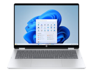 HP OmniBook-5 Flip 14-fp0013dx - Intel Core 5 120U, 8GB Ram DDR5-5200, 512GB NVMe, 14.0 Inch diagonal 2K Touch, Win 11-Glacier Silver-B5UJ3UA