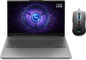 81saShI2enL._AC_SL1500_ Lenovo LOQ 15IAX9E - Core i5-12450HX, 16G Ram DDR5-4800, 512G NVMe, VGA Nvidia 6G RTX4050, 15.6FHD White Backlit- 144Hz, Luna Grey - Lenovo LOQ M100 RGB Mouse -2 Year Warranty