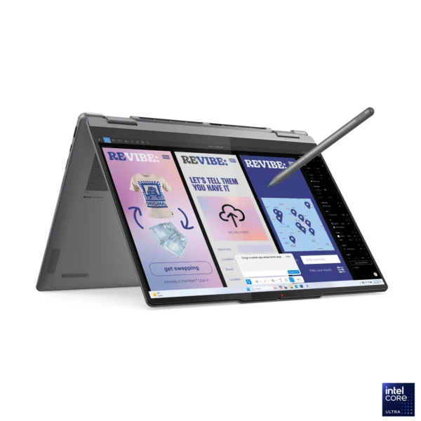 Lenovo Yoga 7 2-in-1 14ILL10 - Intel Core Ultra 7 258V, 32GB Ram LPDDR5x-8533, 1TB NVMe, Integrated Intel Arc Graphics 140V, 14" 2.8K WQXGA+ (2880x1800) OLED 1100nits 120Hz Touch, Win 11-Luna Grey - Lenovo Yoga Pen - 2 Year Warranty- 83JQ0097ED