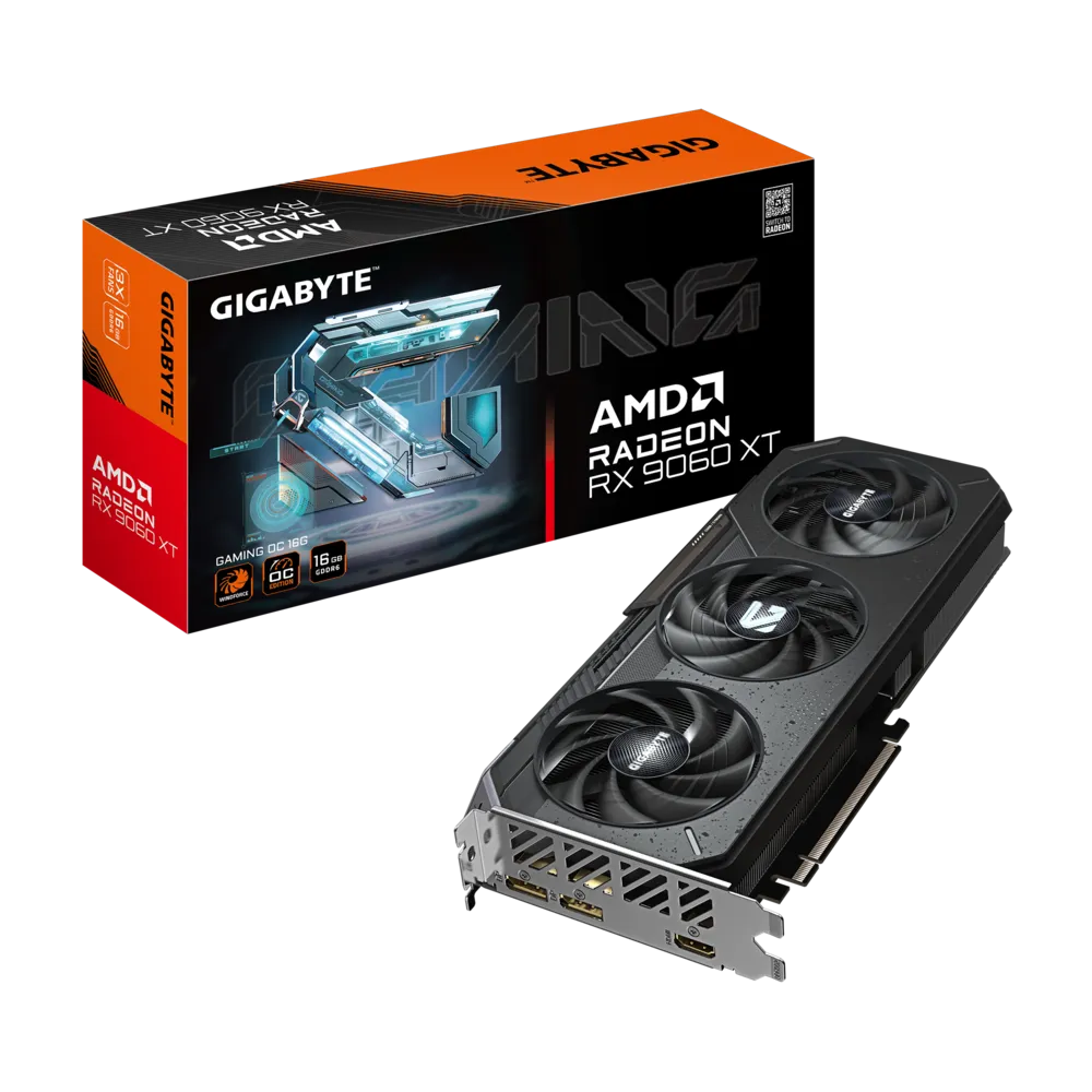 GIGABYTE AMD Radeon RX 9060 XT OC Gaming Edition 16GB GDDR6, 128-bit