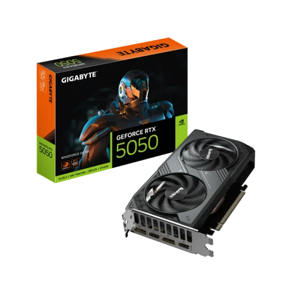 Gigabyte Nvidia GeForce Windforce OC RTX 5050 8GB GDDR6, 128- bit