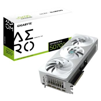 Gigabyte GeForce RTX 5070 Ti AERO OC 16G Nvidia GDDR7, 256-bit