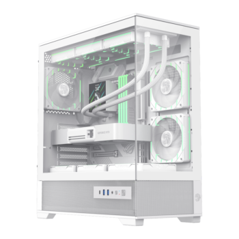 1759045962764822 Gamemax WISTA 2 AB ATX Gaming Case – White